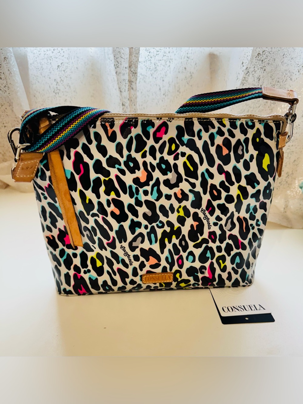 Consuela Coco Downtown Multicolor Leopard Crossbody